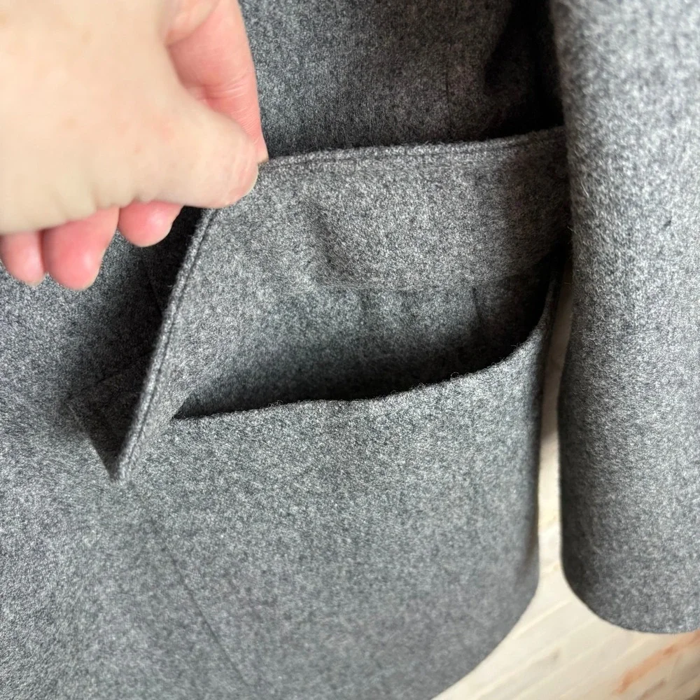 Adams Row 100% Wool Blazer 46R Gray Ivy League Classic‎ Menswear Old Money